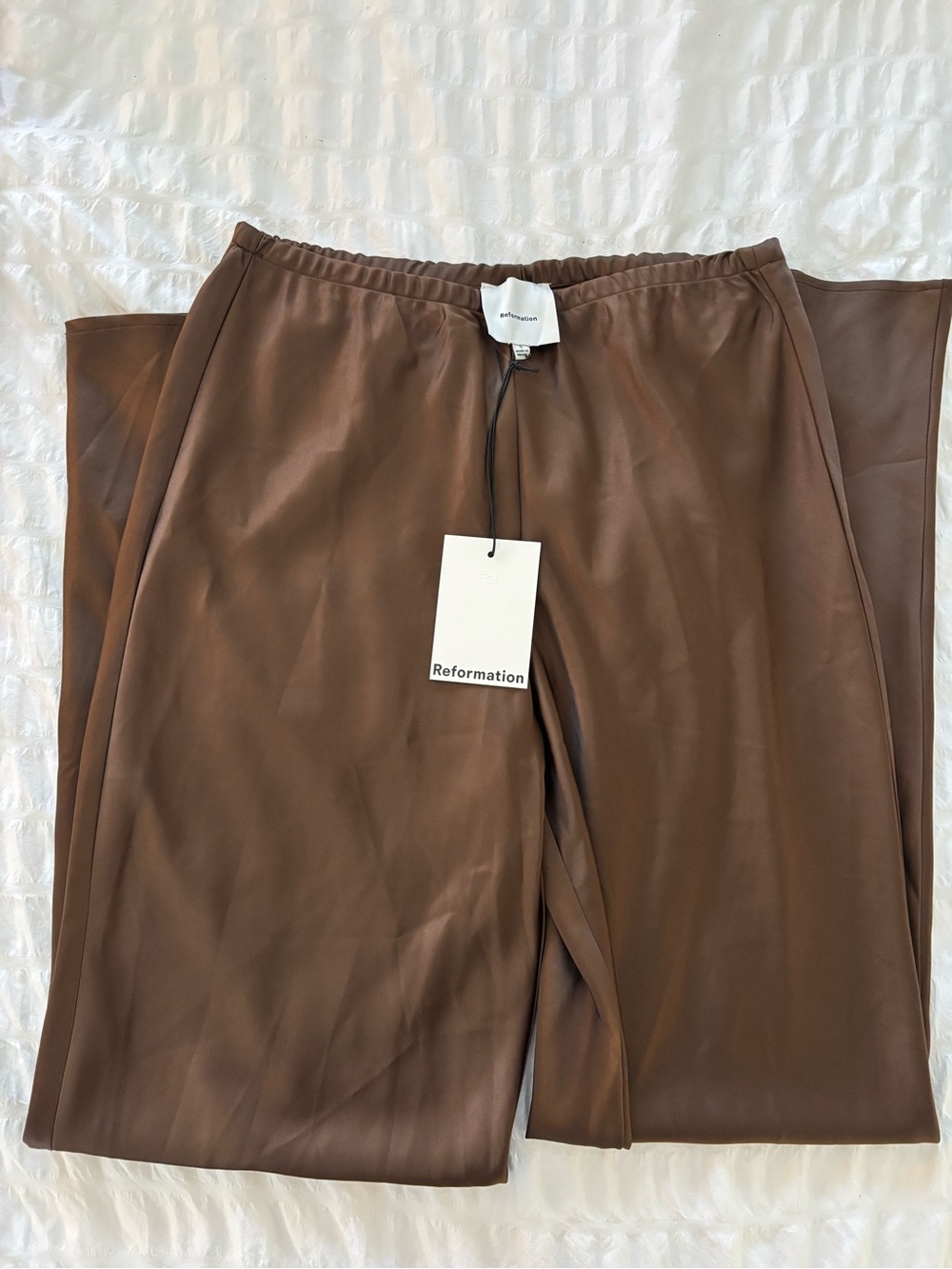 NWT Reformation Satin gale pants - Picture 4 of 5